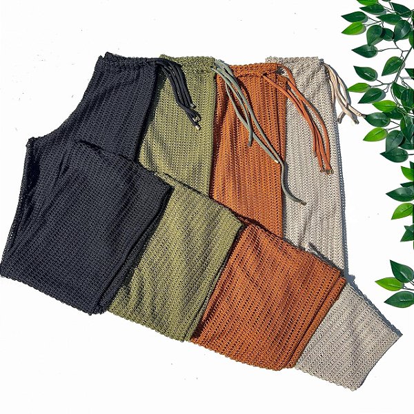 Calça saida de praia renda Dubai