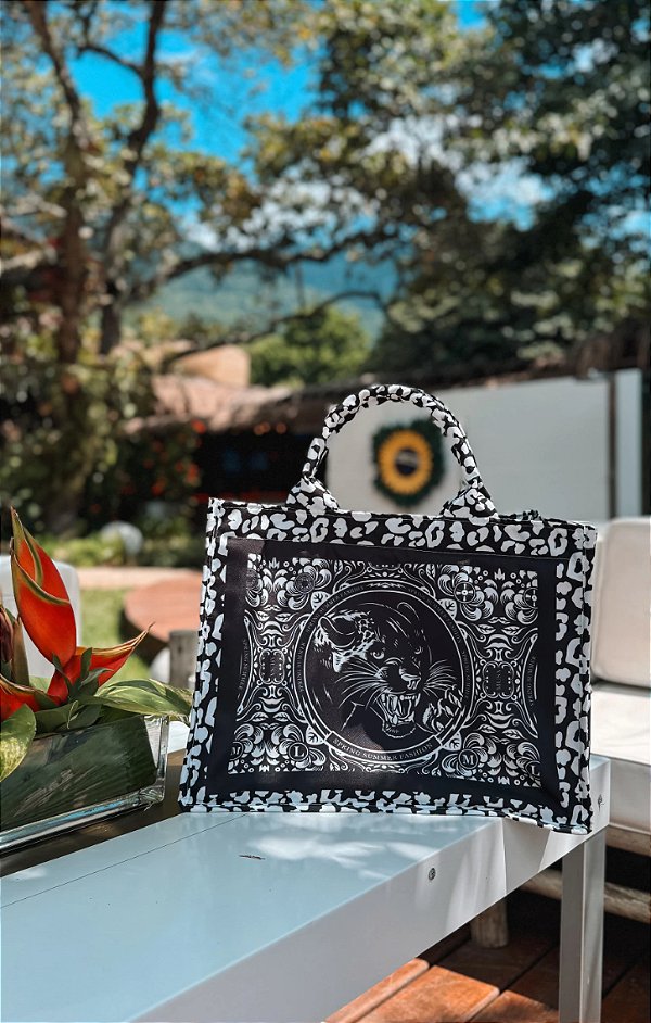 Bolsa Praia Resort - Onça Preto e Branco