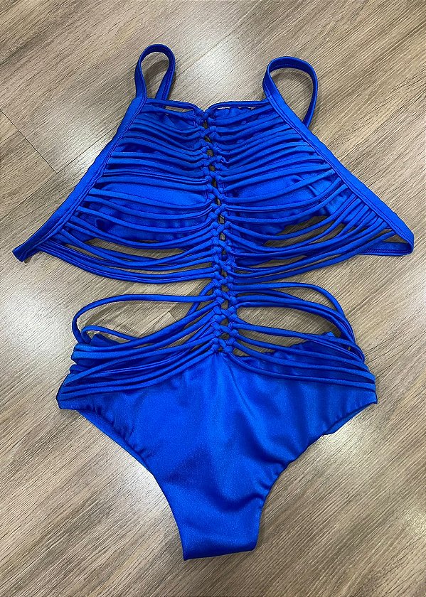 Maio Macramê - Azul