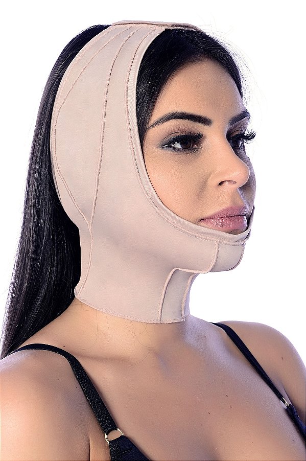Faixa Mentoneira Pós Cirurgia Soft Mento Papada E Otoplastia - Orelha Fechada