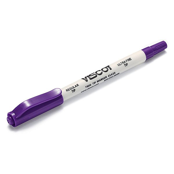 Caneta Viscot 1425SR Ponta Dupla Regular Ultra Fina-Estéril