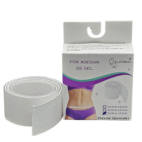 Fita De Gel Para Cicatrizes E Quelóides 65cmx3cm Siliforma