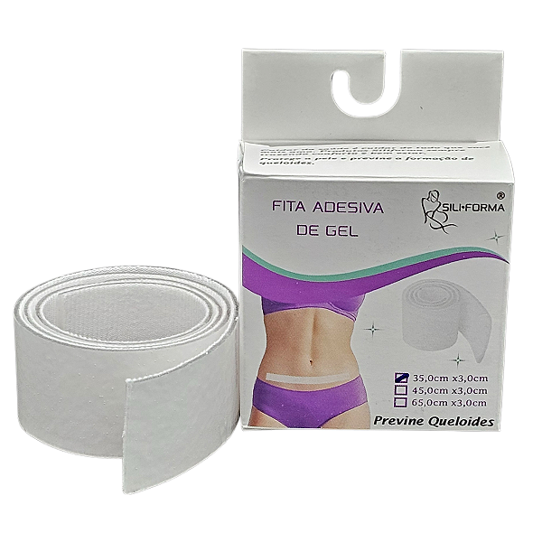 Fita De Gel Para Cicatrizes E Quelóides 35cmx3cm Siliforma