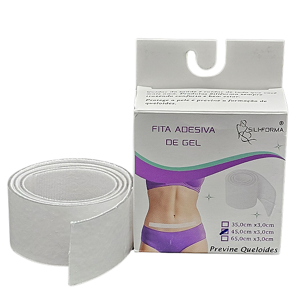 Fita De Gel Para Cicatrizes E Quelóides 45cmx3cm Siliforma