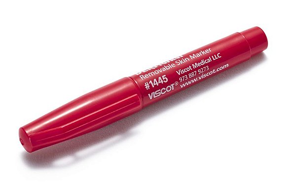 Caneta Dérmica Marcação Dermarker, Viscot. VERMELHA