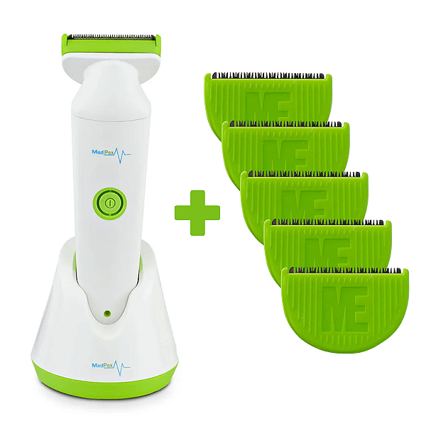 Tricotomizador Cirúrgico Elétrico Recarregável +  5 Lâminas - MedPex