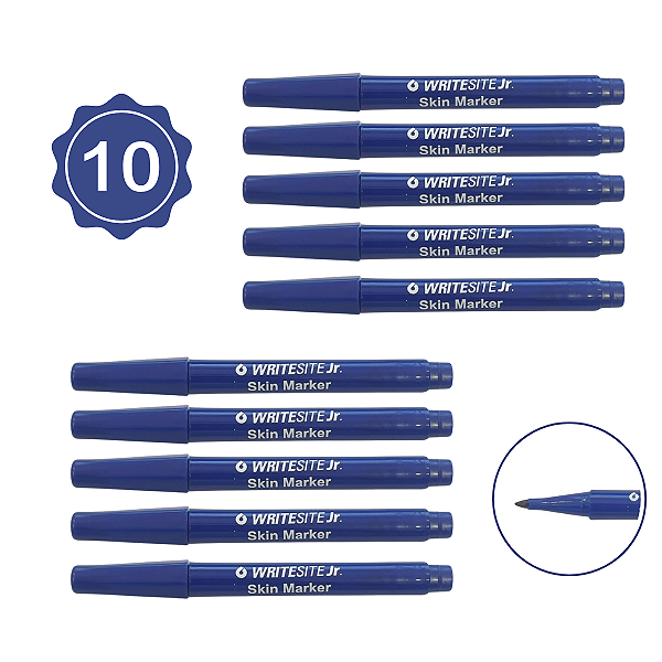 KIT 10 CANETA MARCADORA ASPEN JUNIOR PONTA REGULAR