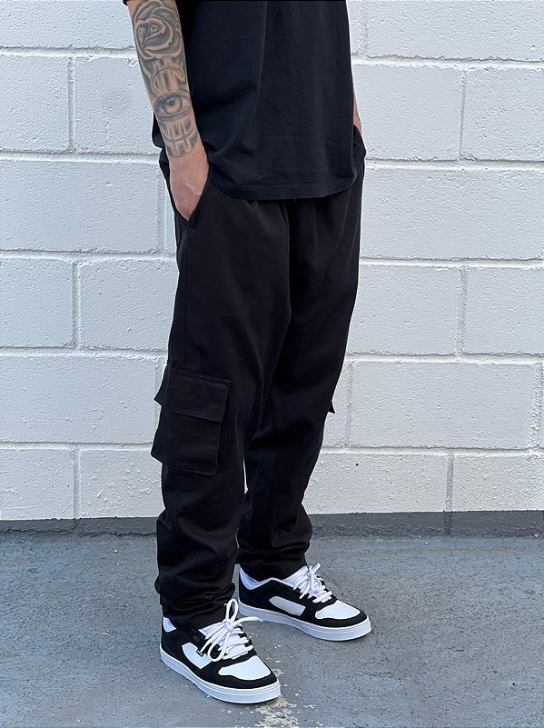 CALÇA CARGO 2.0 PRETA (sarja premium)