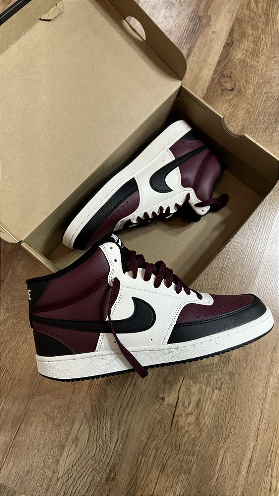 NIKE COURT VISION MID (vinho)