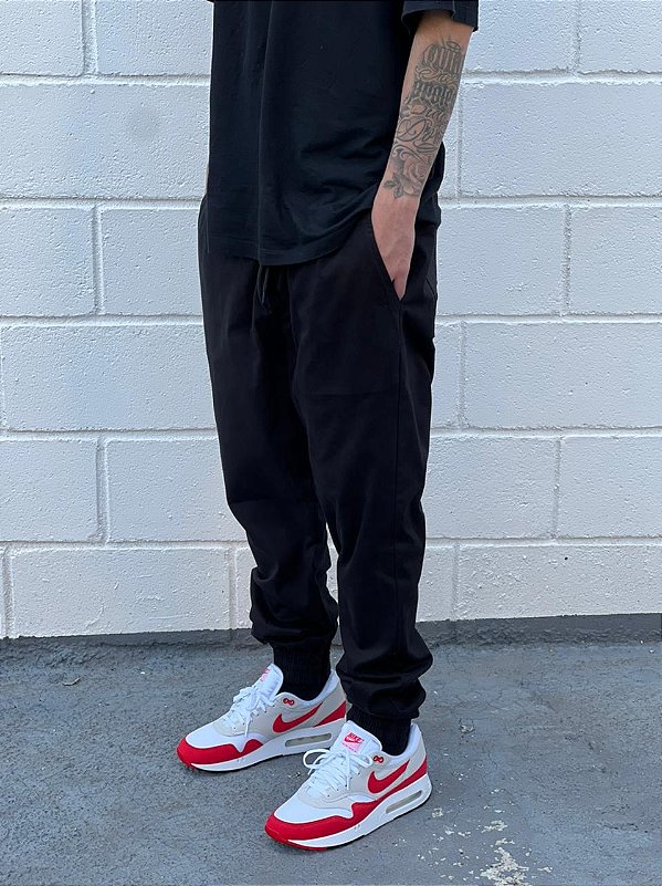 CALÇA JOGGER SARJA (preta)