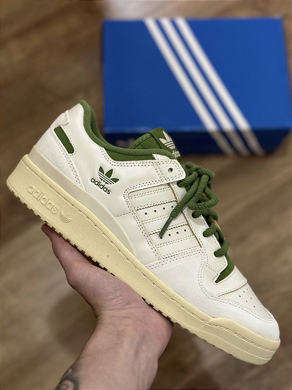 ADIDAS FORUM 84 LOW CL (off white/verde)