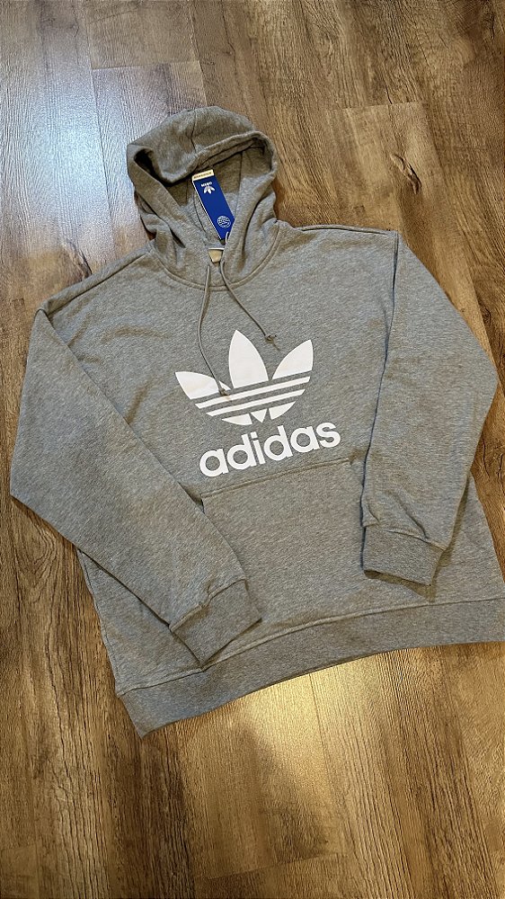 MOLETOM ADIDAS TREFOIL (cinza)