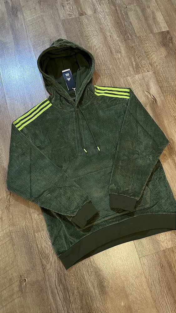 MOLETOM ADIDAS IVY PARK VELUDO (verde) CORTE GRANDE