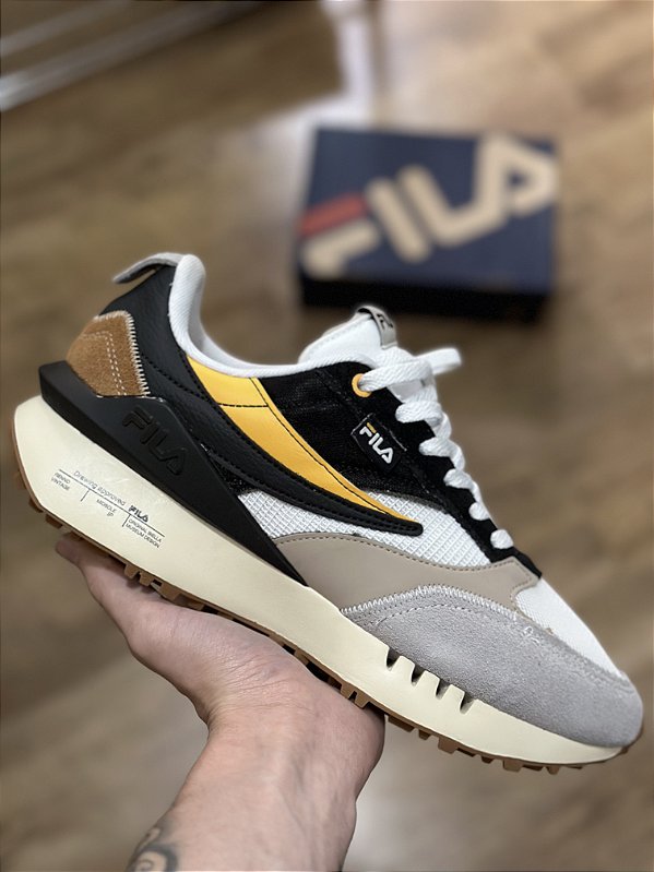 FILA RENNO VINTAGE (black/white/saffron)