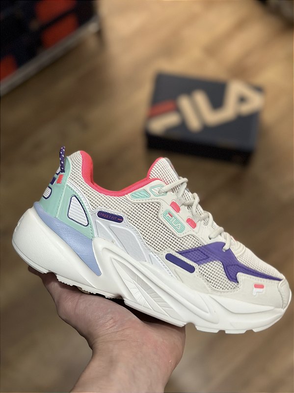 FILA STREET FIT (branco/azul/rosa)