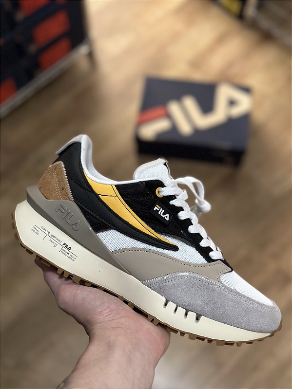 FILA RENNO VINTAGE (black/white/saffron)