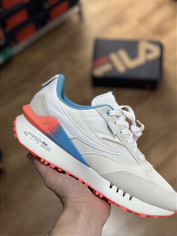 FILA RENNO VINTAGE (branco/rosa/azul)