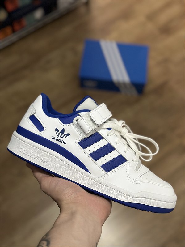 ADIDAS FORUM LOW (branco/azul)
