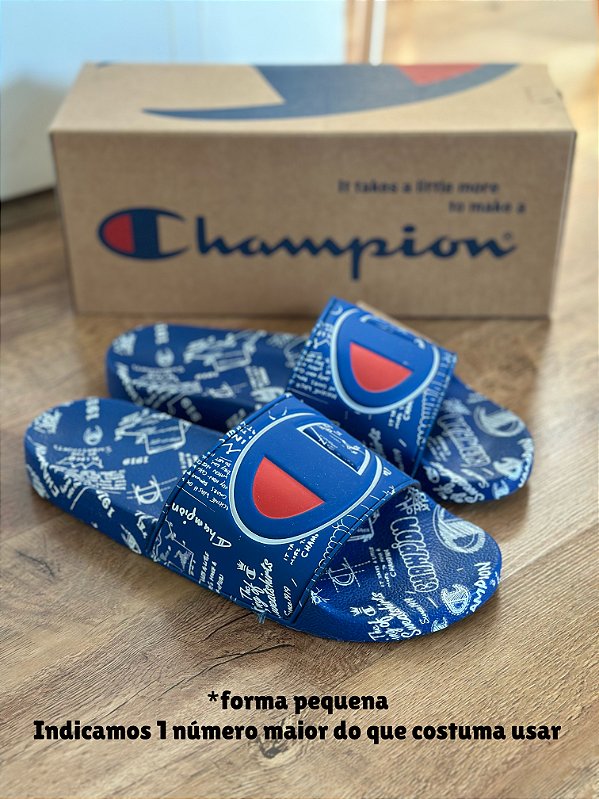 CHINELO CHAMPION IPO DOODLE (azul) FORMA PEQUENA