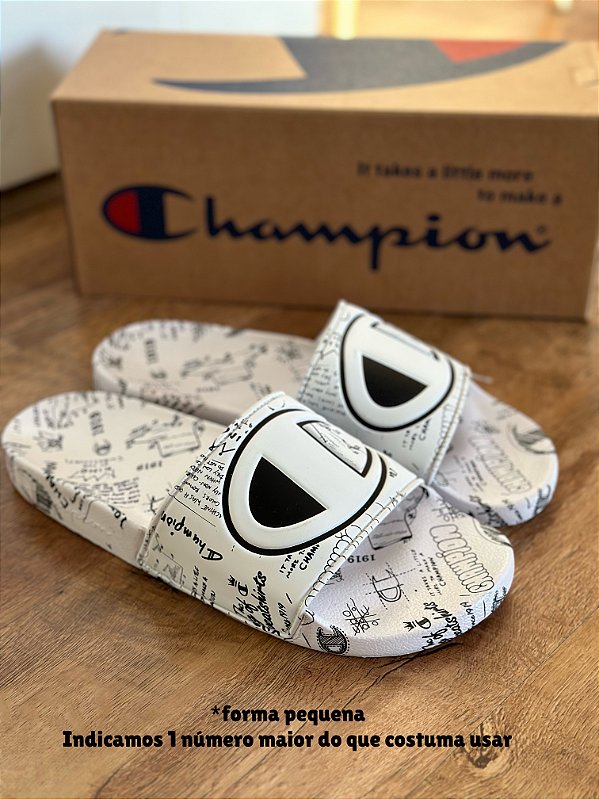 CHINELO CHAMPION IPO DOODLE (branco) FORMA PEQUENA