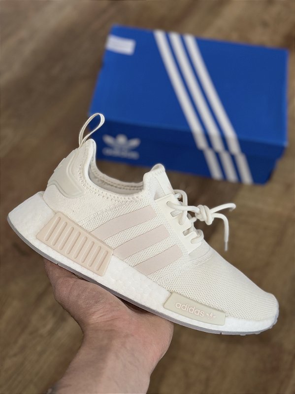 ADIDAS NMD R1 (branco/rosa)
