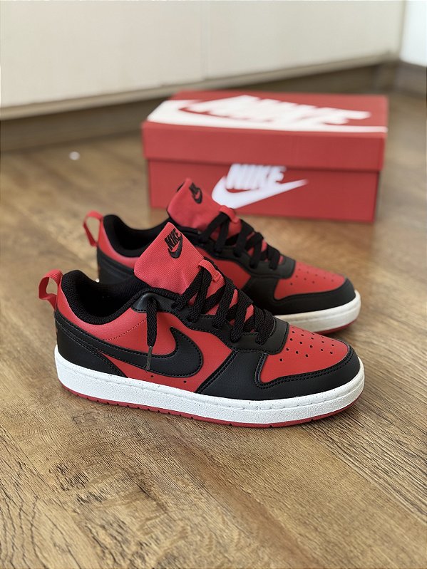 NIKE COURT BOROUGH RECRAFT (vermelho/preto)