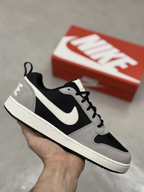 NIKE COURT BOROUGH LOW (preto/cinza)