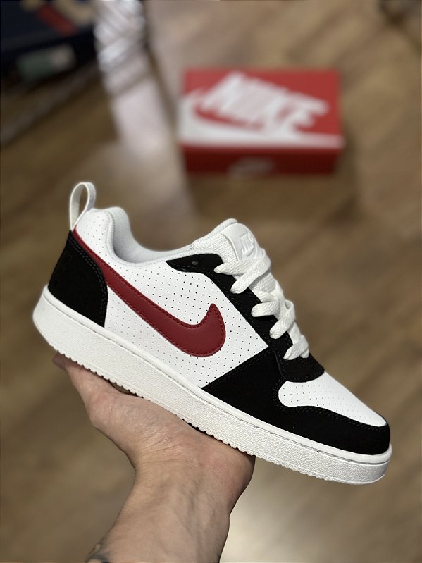 NIKE COURT BOROUGH LOW (white/red/black)