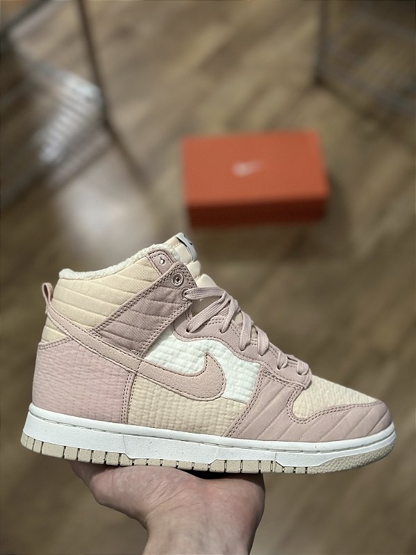 NIKE DUNK HIGH LX NEXT NATURE “Pink Oxford”