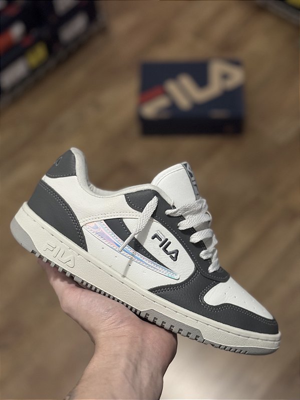 FILA FX-33 LOW (branco/grafite/iridescente)