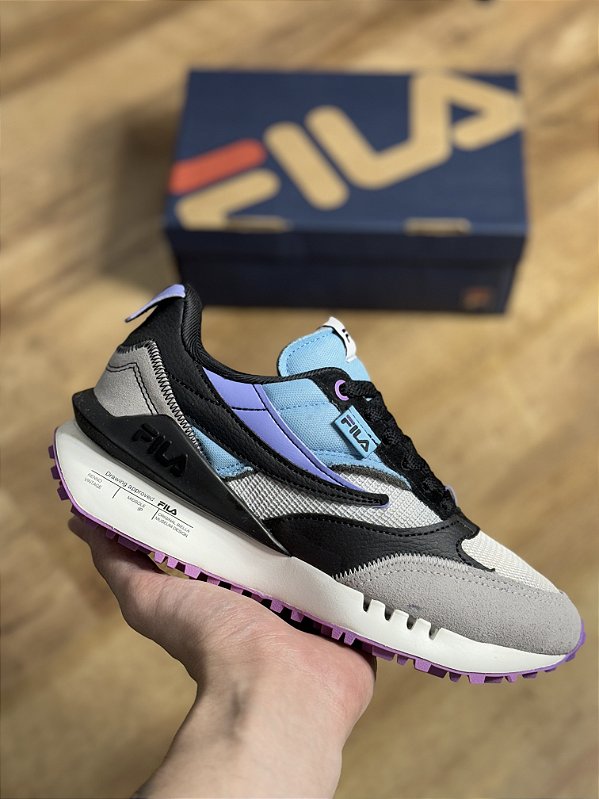 FILA RENNO VINTAGE (preto/azul/lilas)