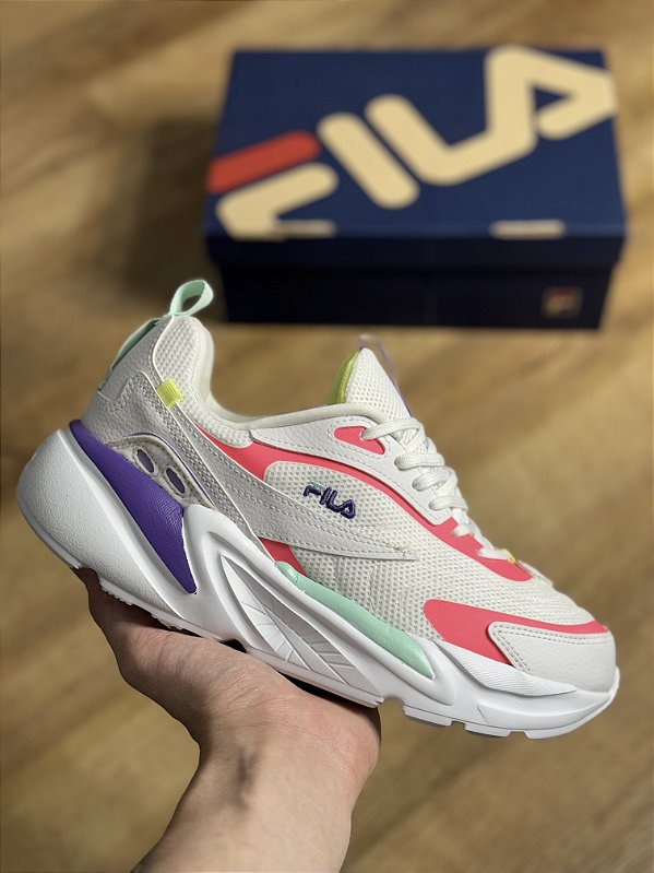 FILA RT-LOW (branco/rosa)