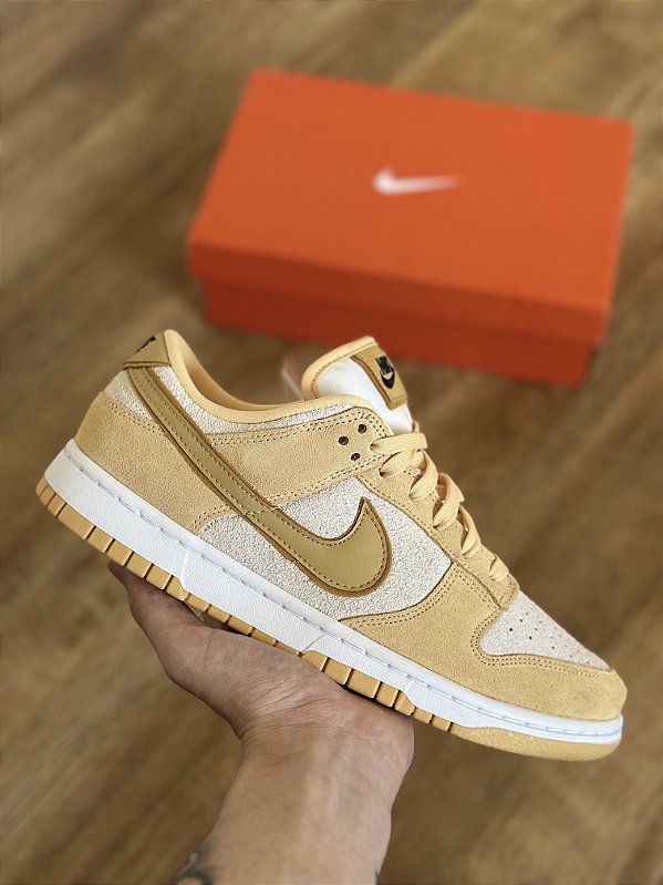 NIKE DUNK LOW LX “Celestial Gold Suede”