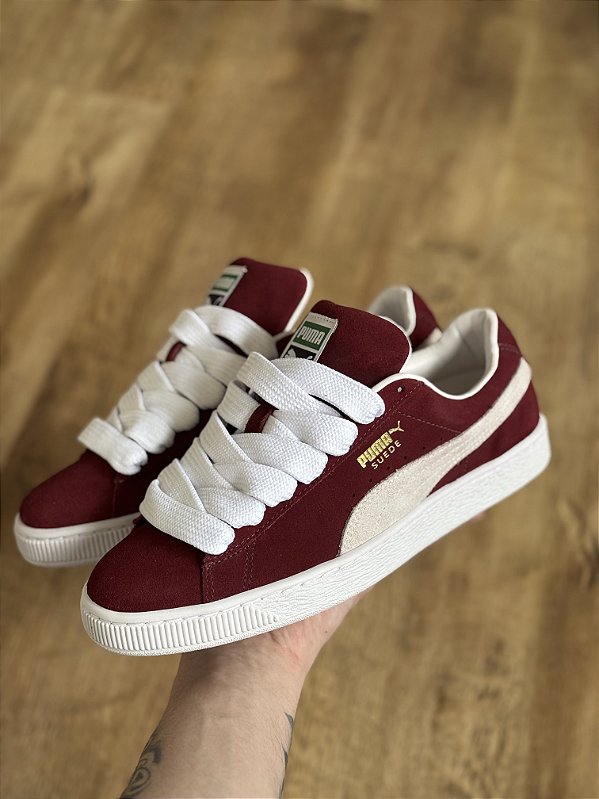 PUMA SUEDE VINHO (acompanha os dois cadarços)