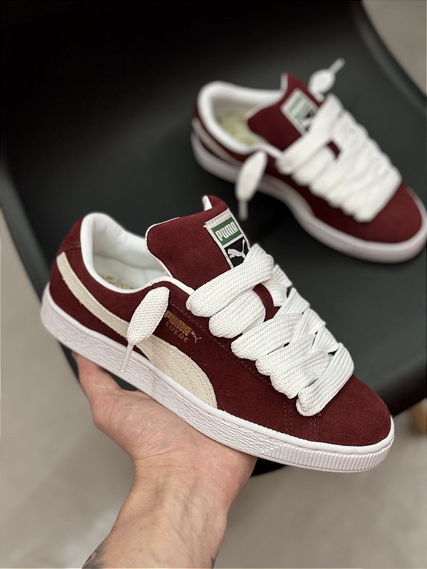PUMA SUEDE VINHO (acompanha os dois cadarços)