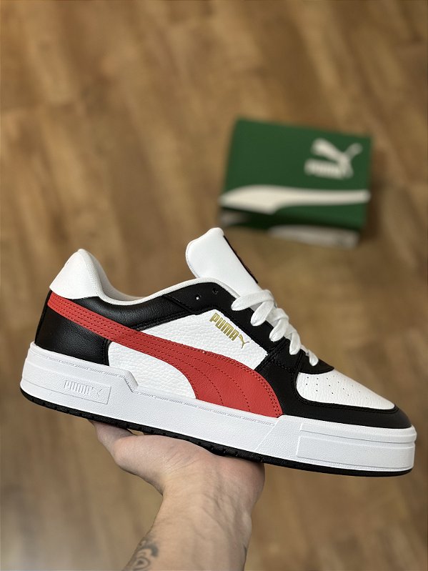 PUMA CA PRO CLASSI (branco/preto/vermelho)