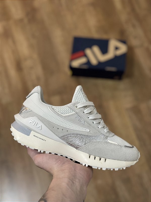 FILA RENNO VINTAGE II (branco/prata/bege)