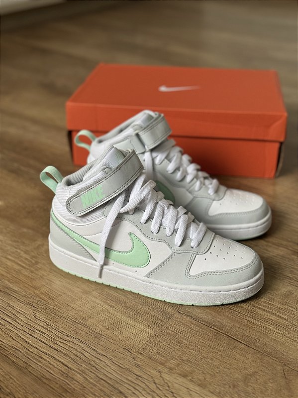 NIKE COURT BOROUGH MID 2 (branco/verde)