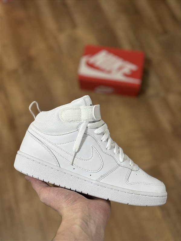 NIKE COURT BOROUGH MID 2 (white/white)