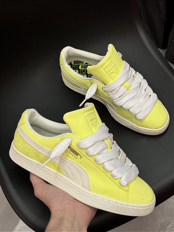 PUMA SUEDE NEON VERDE (acompanha dois cadarços)