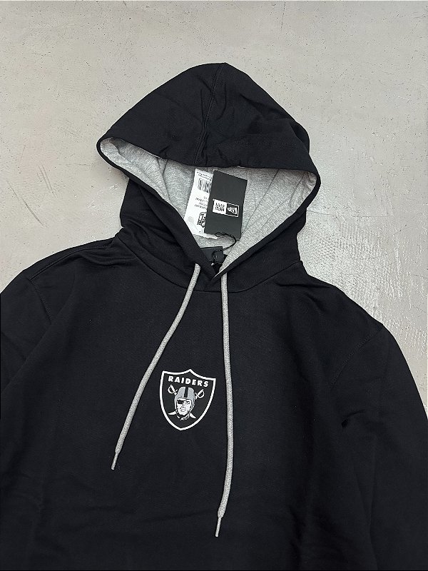 MOLETOM NEW ERA RAIDERS (preto)