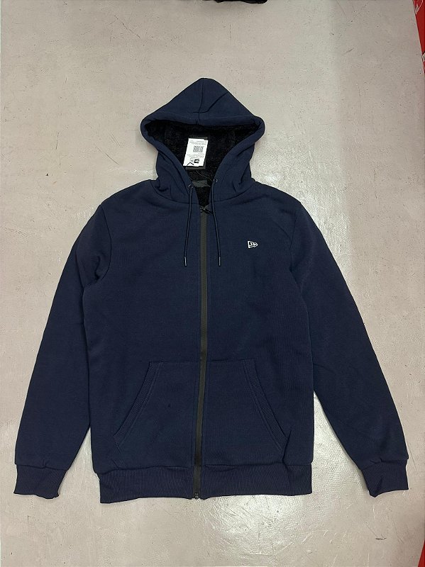 MOLETOM NEW ERA ZÍPER (azul)