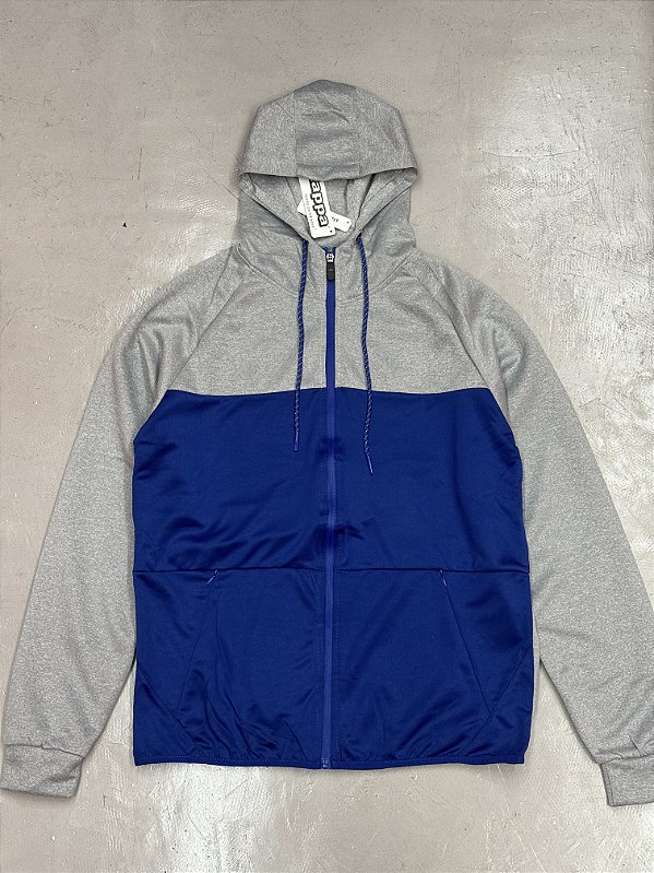 JAQUETA KAPPA (cinza/azul)