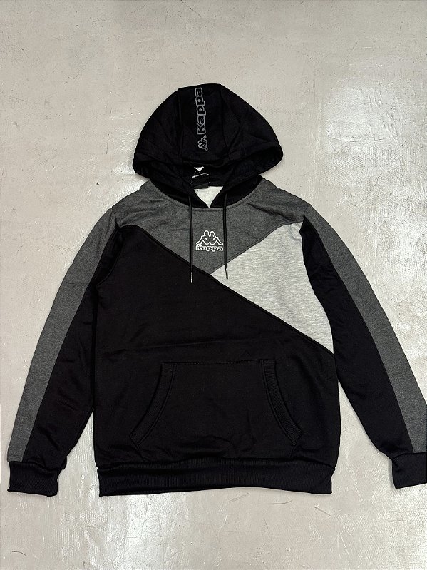 MOLETOM KAPPA (preto/cinza/chumbo)