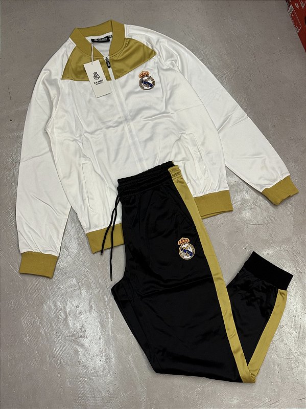 CONJUNTO REAL MADRID (branco/preto)