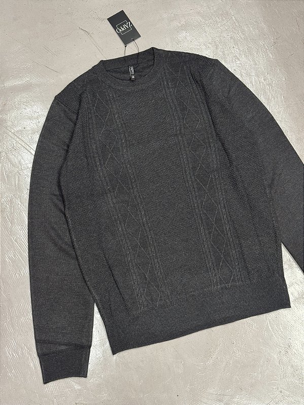 SUÉTER CARECA CINZA ESCURO (modelo 2)