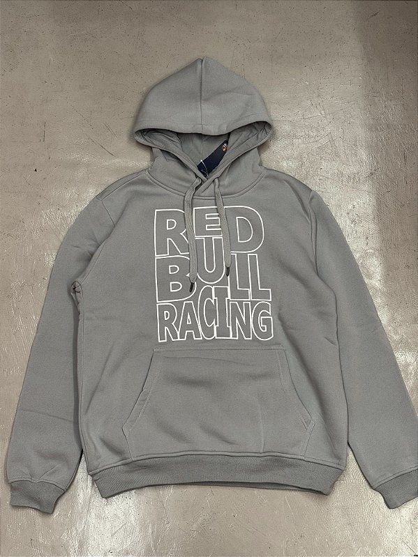 MOLETOM RED BULL LETREIRO (cinza)