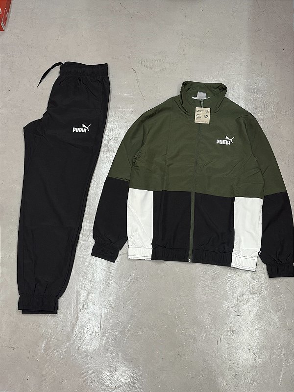 CONJUNTO PUMA CORTA VENTO (verde)