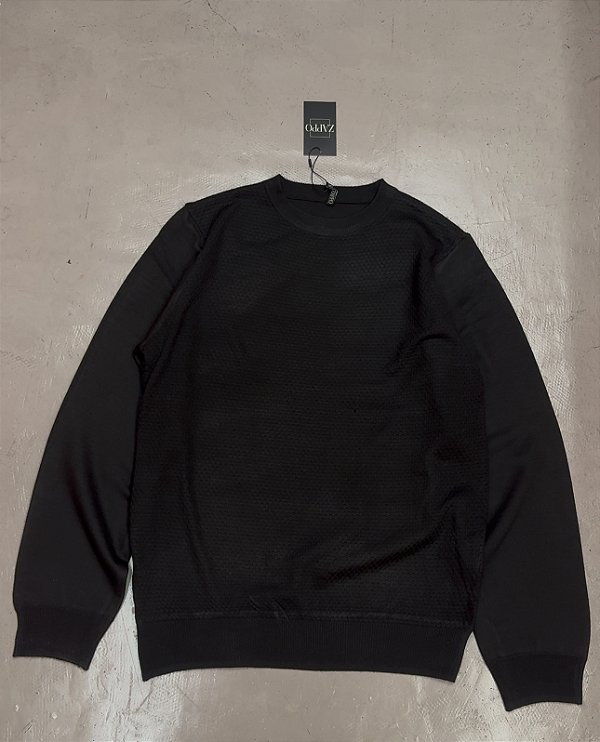 SUÉTER CARECA PRETO (modelo 3)