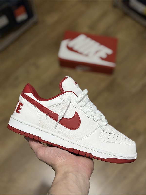 NIKE BIG LOW (branco/vermelho)